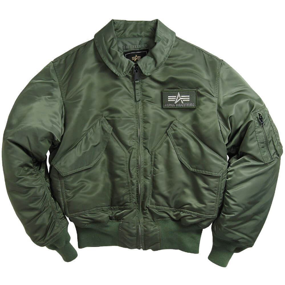 Alpha CWU-45P Nylon Flight Jacket - Sage Green - MyPilotStore.com