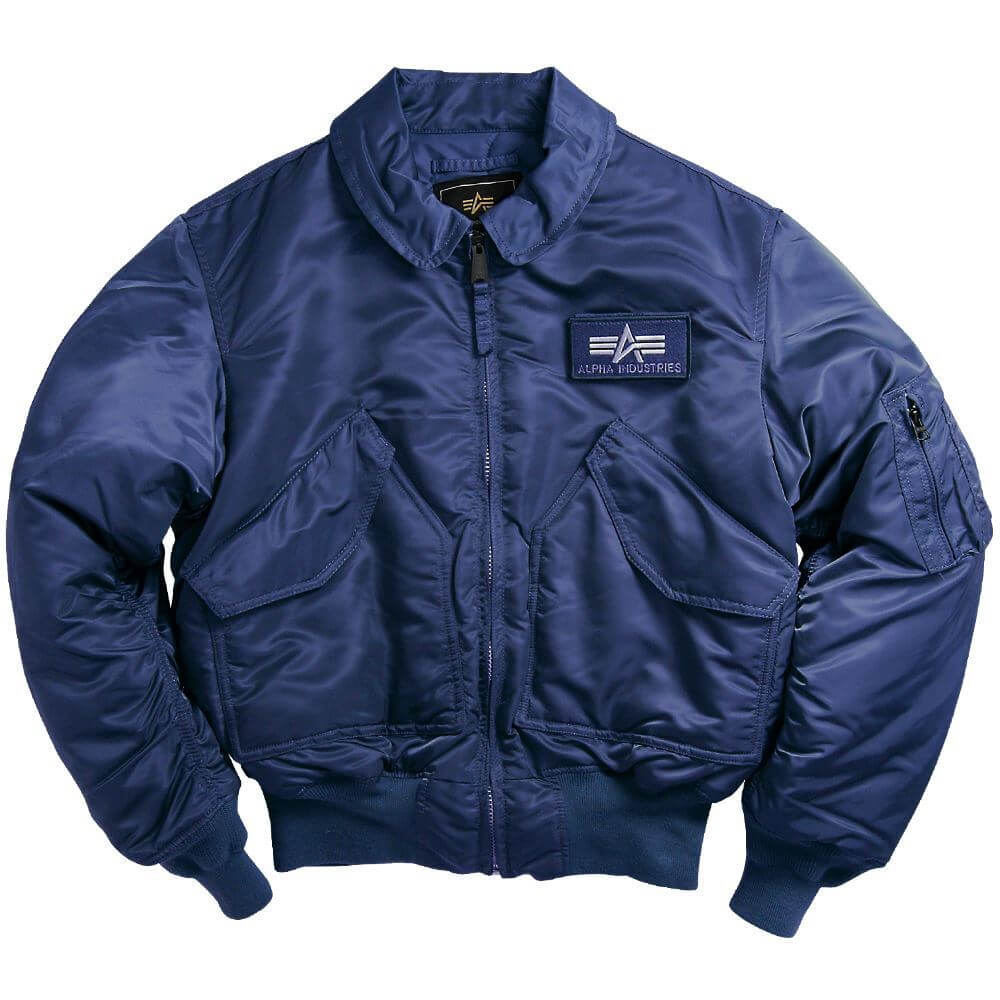 Alpha CWU-45P Nylon Flight Jacket - Replica Blue - MyPilotStore.com