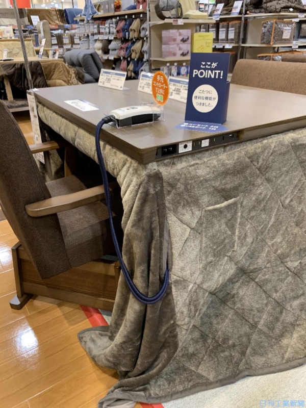 あのイオンの「在宅勤務向けUSB付きこたつ」、前年比5割増と販売