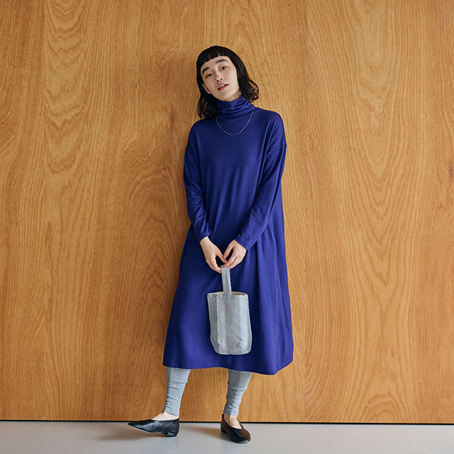 ウールのタートルワイドワンピース｜衣料品｜中川政七商店 公式サイト