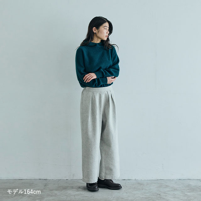 綿ウールデニムのワイドパンツ｜衣料品｜中川政七商店 公式サイト