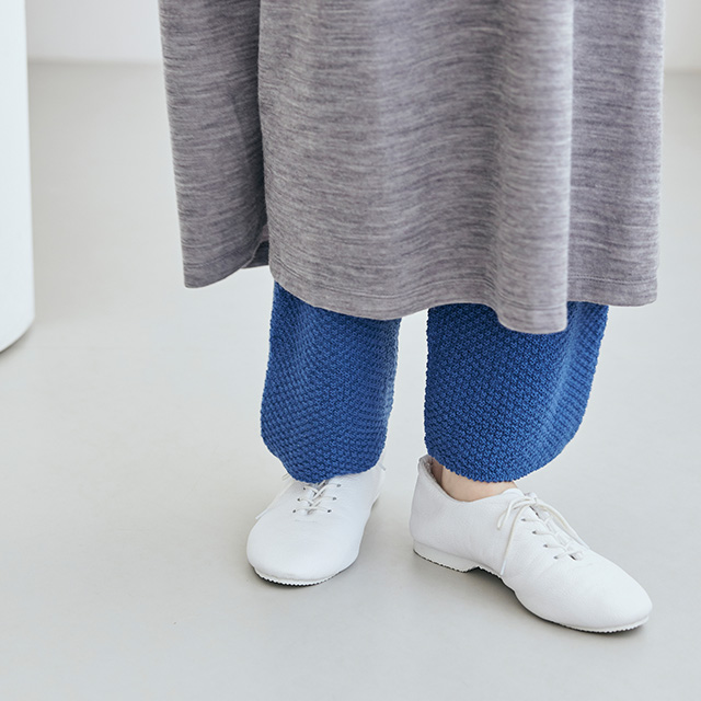 重ね着ニットパンツ 鹿の子編み｜衣料品｜中川政七商店 公式サイト