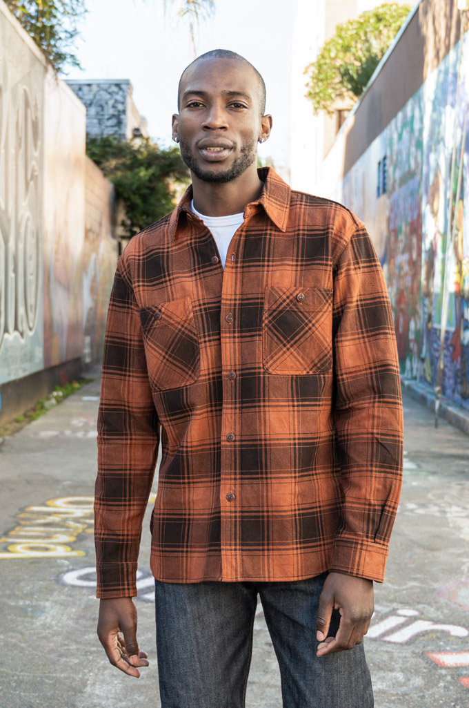 Studio D'Artisan Amami-Dorozome Mud-Dyed Winter Heavy Flannel - Brown