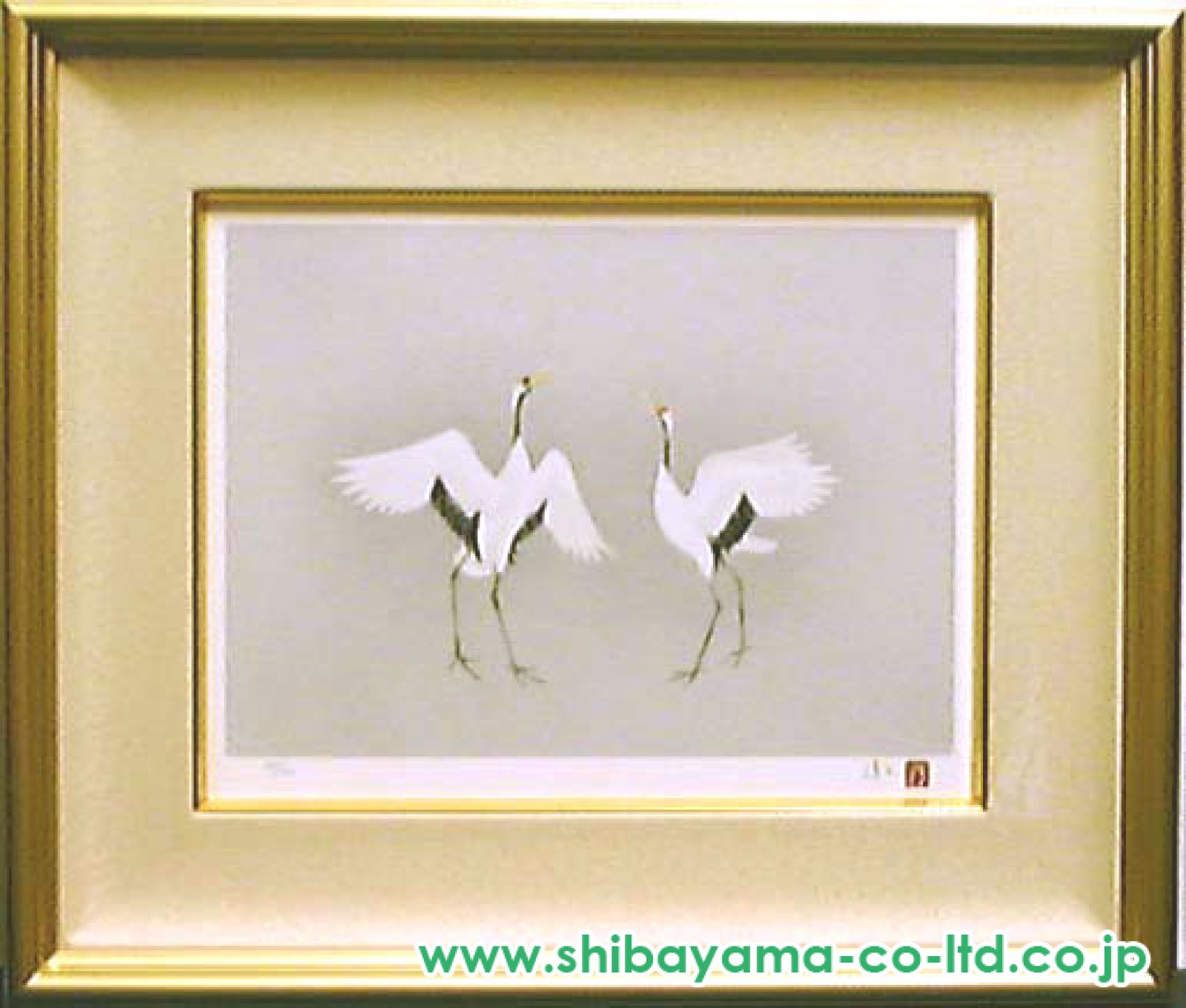 上村淳之 「待春」 シルクスクリーン 直筆サイン・落款・作品証明