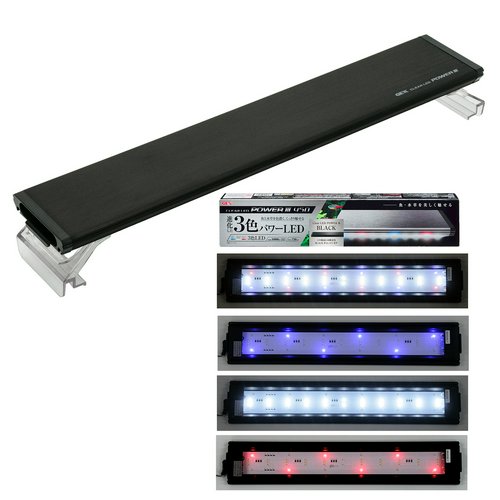 GEX クリアLEDパワー3 450 ブラック 45cm水槽用照明 | チャーム