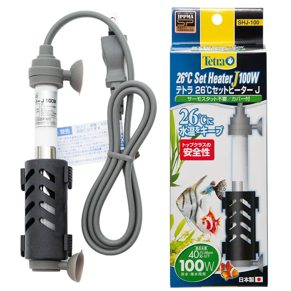 テトラ 26℃セットヒーターJ 100W ~45cm水槽 安全カバー付