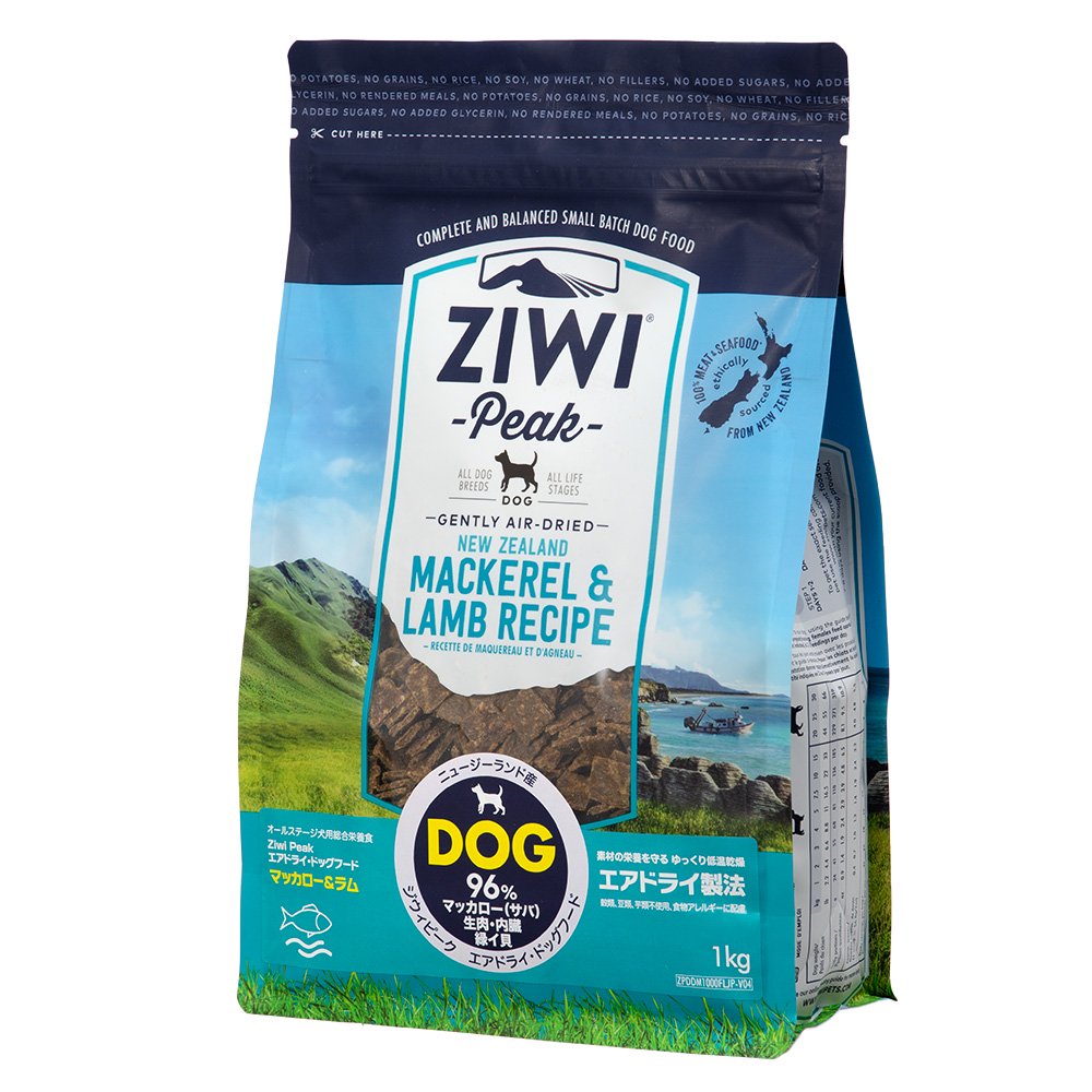 ドッグフード ジウィピーク エアドライドッグフード マッカロー&ラム