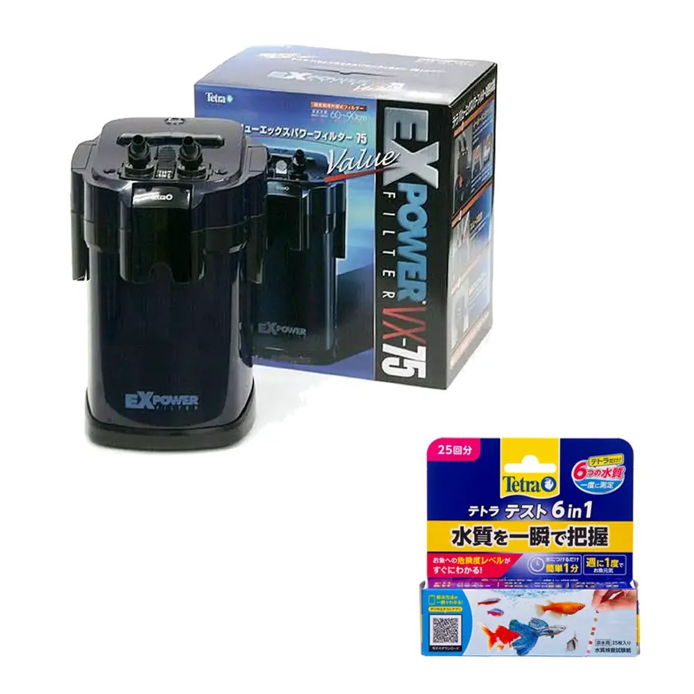 外部フィルター テトラ バリューエックスパワーフィルターVX-75&テスト