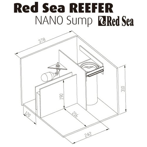 オーバーフロー水槽 レッドシー REEFER NANO ブラック 3個口 45cm水槽