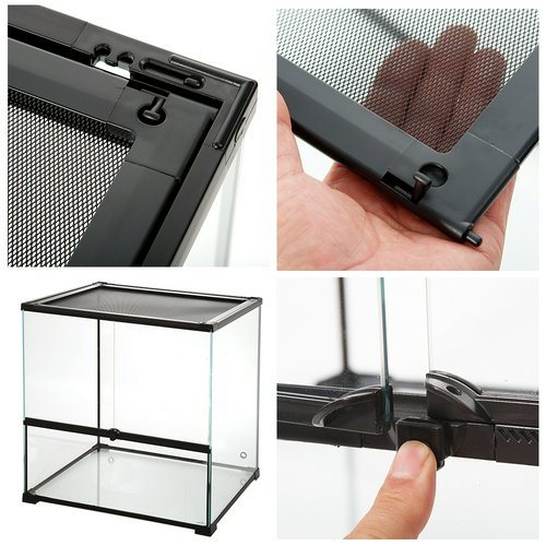 爬虫類ケージ テラスペース 60×45×60cm 穴2つあり ドレン付き 爬虫類