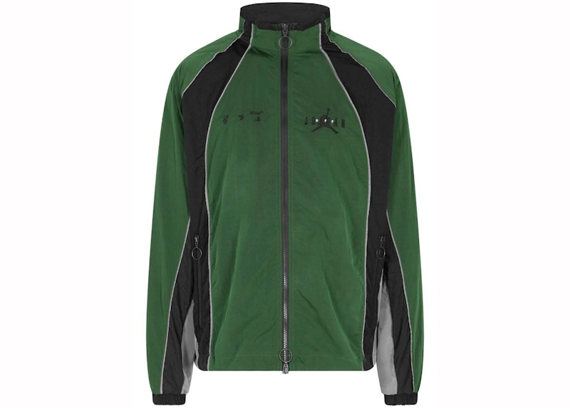 OFF-WHITE x Jordan Track Jacket Black/Green Men's - US