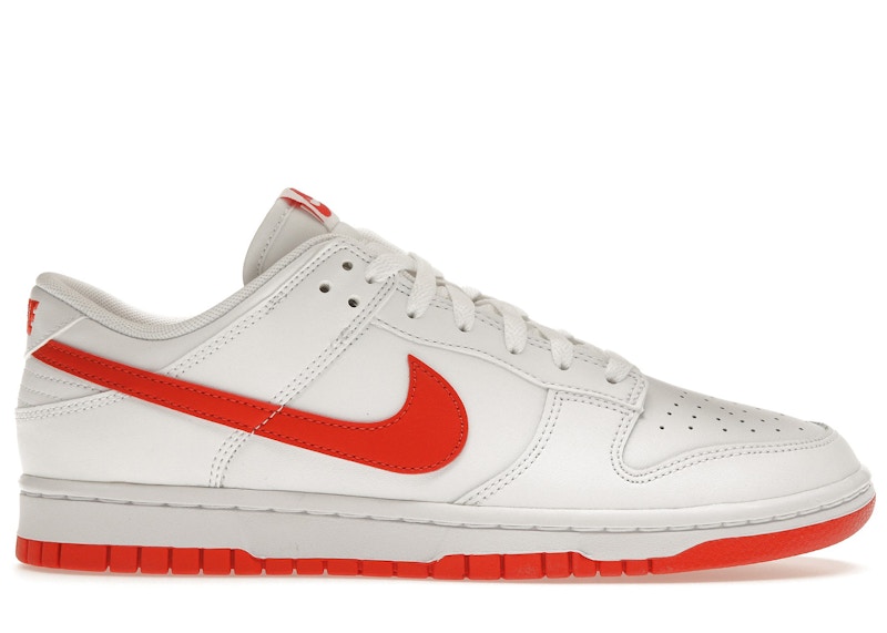 Nike Dunk Low Retro White Picante Red Men's - DV0831-103 - US