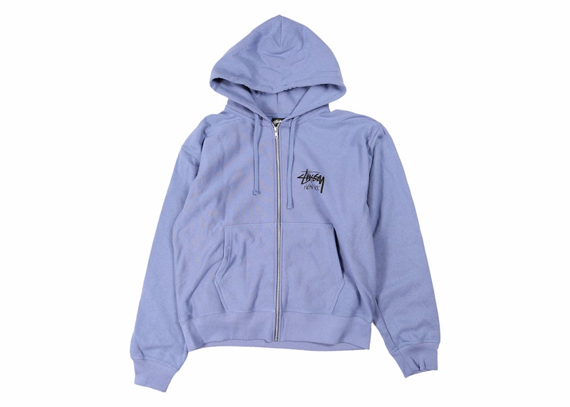 Stussy Stock New York Zip Hoodie Storm Men's - SS24 - US