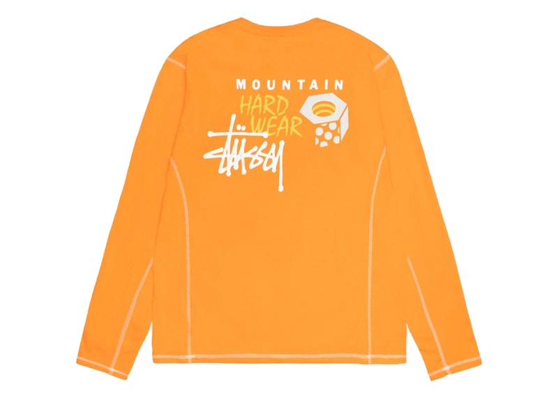 Stussy x Mountain Hardwear L/S Tee Alpine Orange Men's - FW24 - US