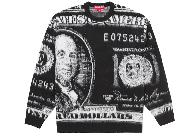 Supreme Money Sweater Black Men's - SS25 - US