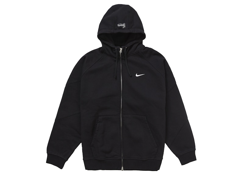 Supreme Nike Zip Up Hooded Sweatshirt Black Men's - SS25 - US