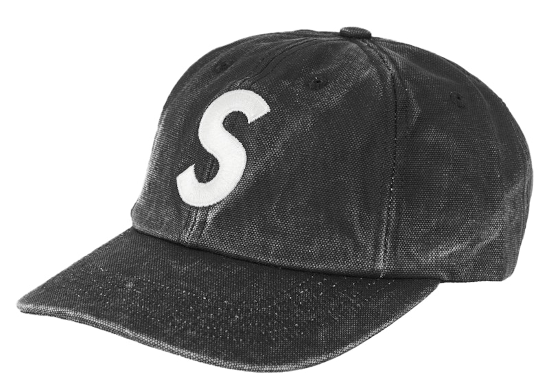 Supreme Pigment Canvas S Logo 6-Panel 黒 Supreme Pigment Canvas S