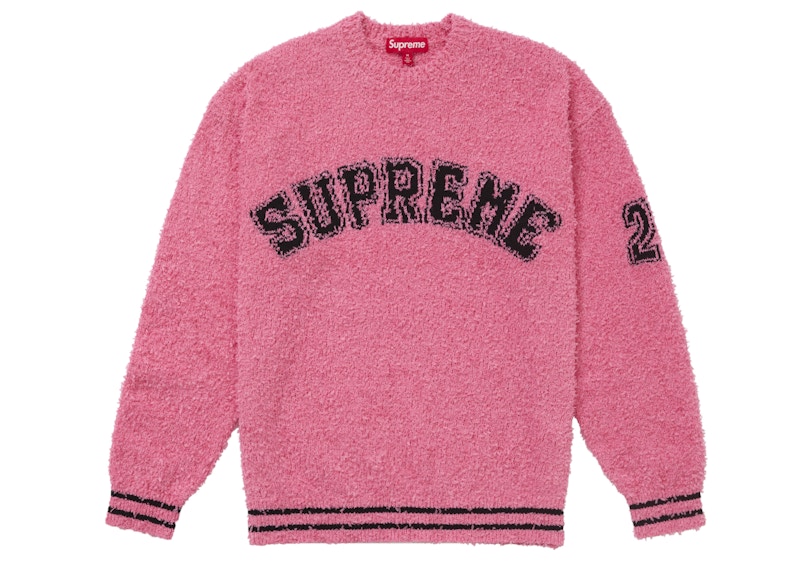 Supreme Textured Arc Sweater Pink Men's - SS25 - US