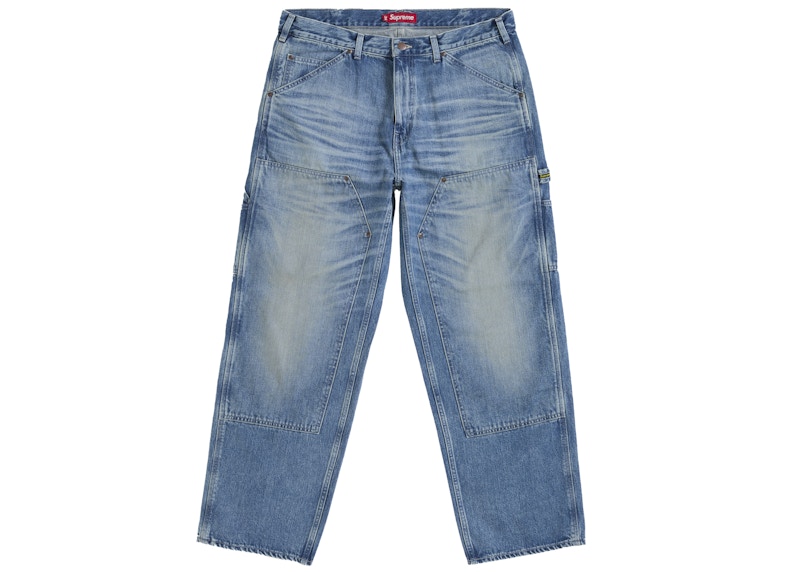 Supreme Worn Double Knee Painter Pant Denim Men's - SS25 - US