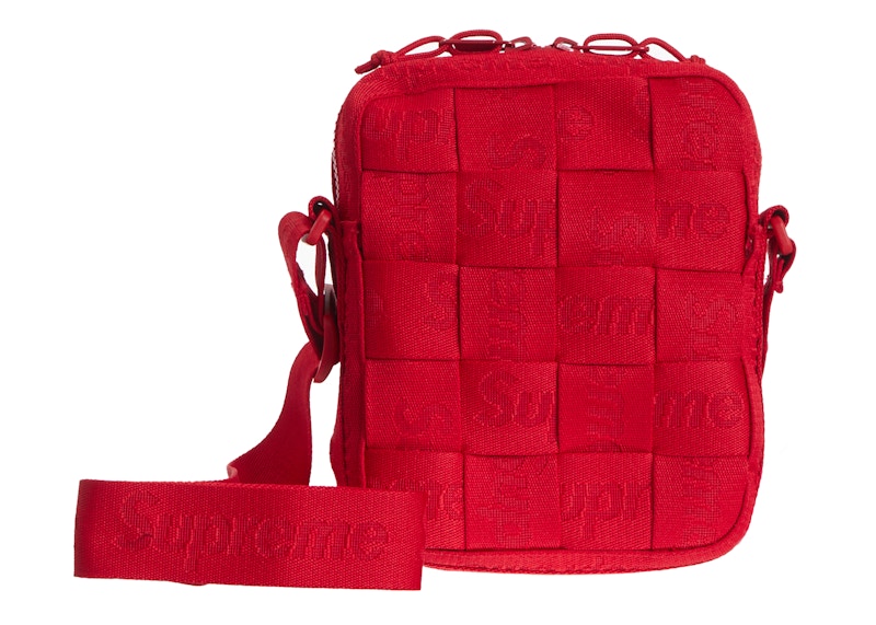 Supreme-Woven-Shoulder-Bag-Red