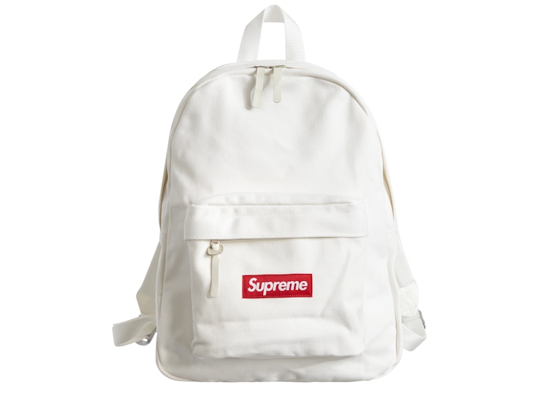 Supreme Canvas Backpack White - US