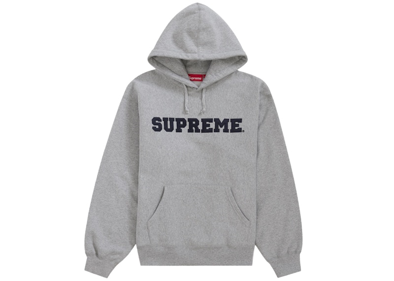 Supreme Collegiate Hooded Sweatshirt Heather Grey Men's - SS24 - US