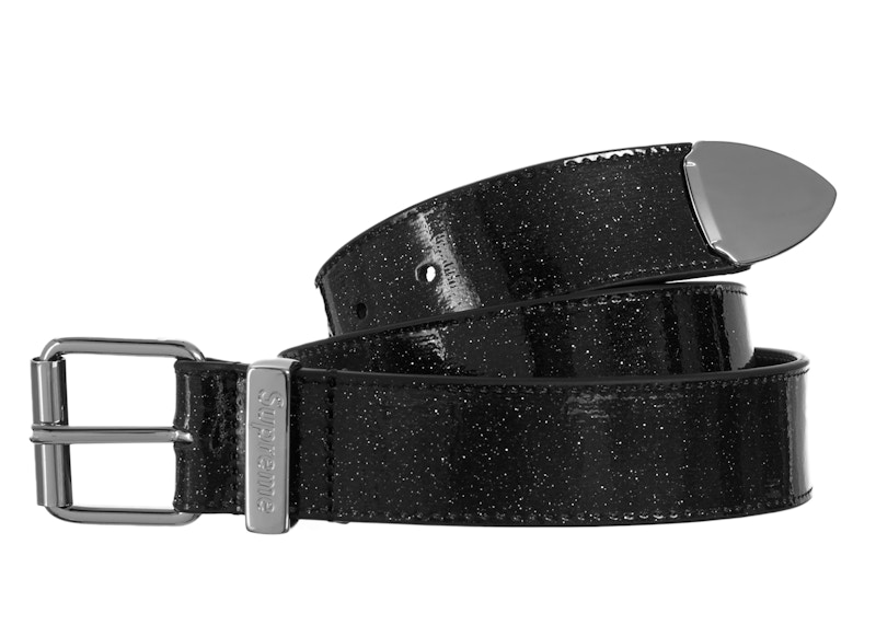Supreme Glitter Vinyl Ranger Belt Black - FW22 - US