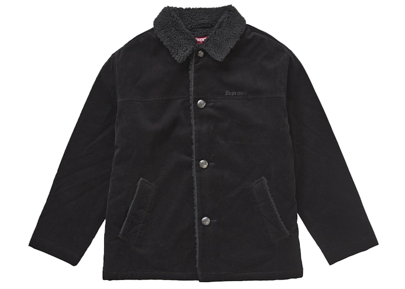 Supreme Kindermann Uncut Corduroy Car Coat Black Men's - FW24 - US