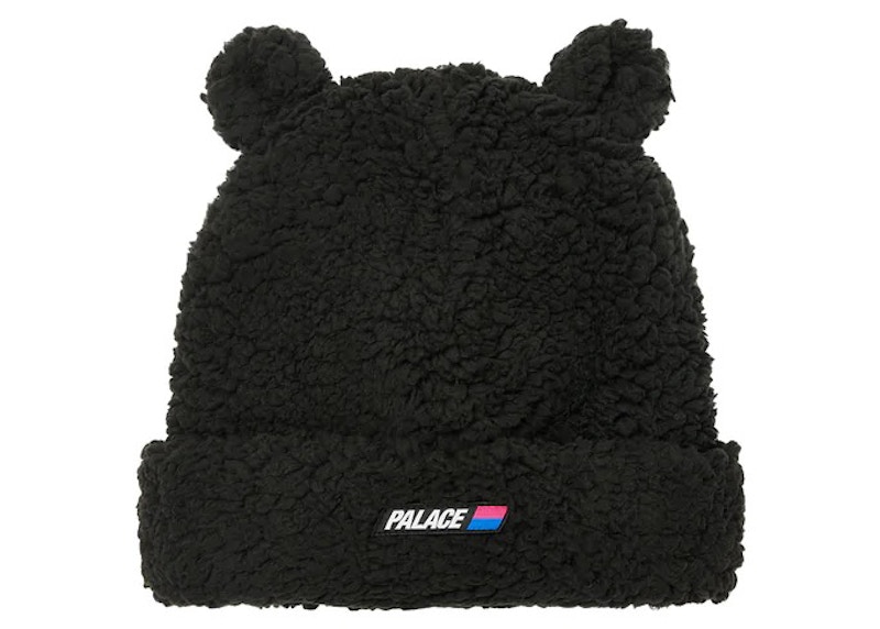 Palace Fuzzy Ear Beanie Black - FW22 - GB