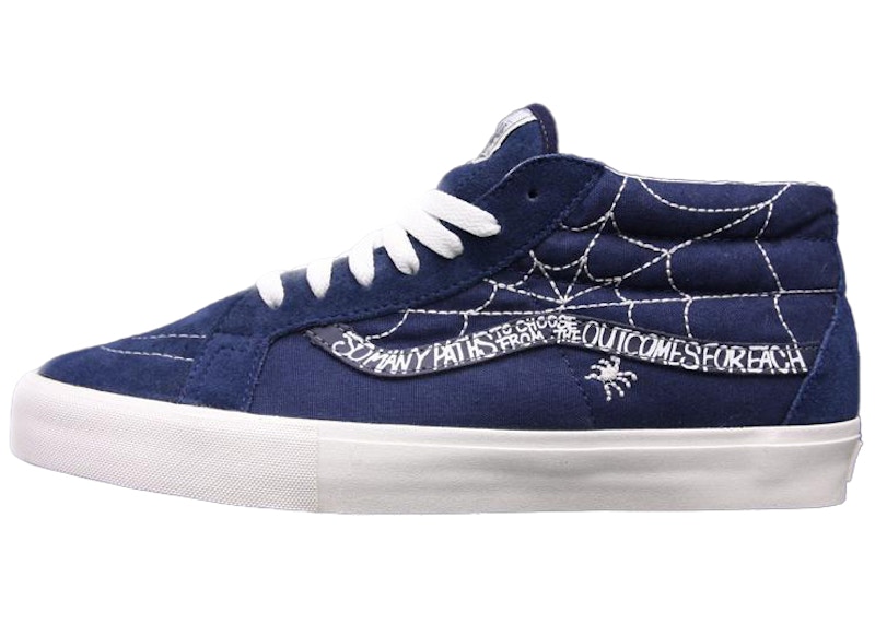 Vans Sk8-Mid Syndicate WTAPS Spider Navy Men's - VN-OLYRNAV - US