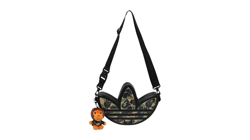 adidas x BAPE Camo Trefoil Shoulder Bag Black - SS26 - GB
