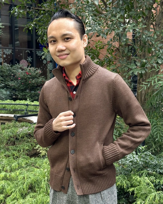 あったか応援フェア】スタンドカラーカーディガン | 読む、鎌倉シャツ