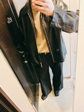 MB別注】WATER REPELLENT LEATHER RIDERS JACKET / 撥水ラムレザー