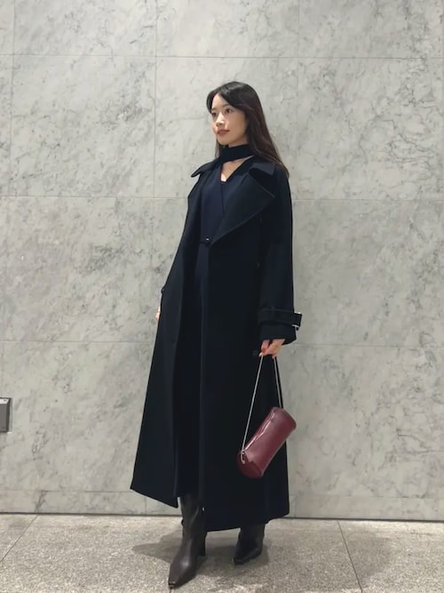 ダブルサテンクラシカルワンピース（ワンピース）｜anuans（ア