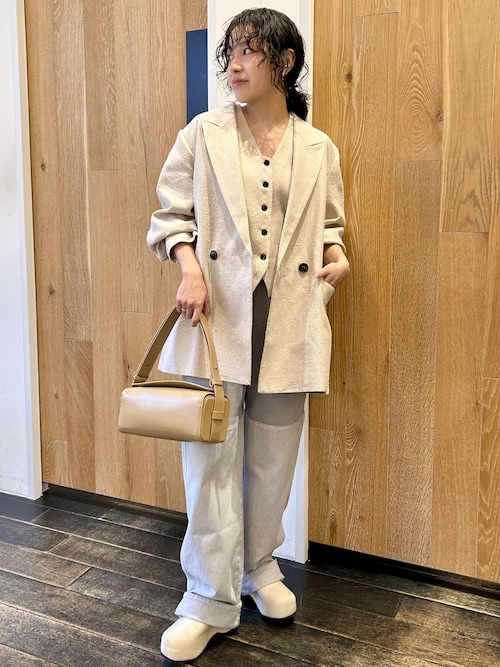 セール】リネンMIXオーバージャケット（テーラードジャケット）｜ADAM