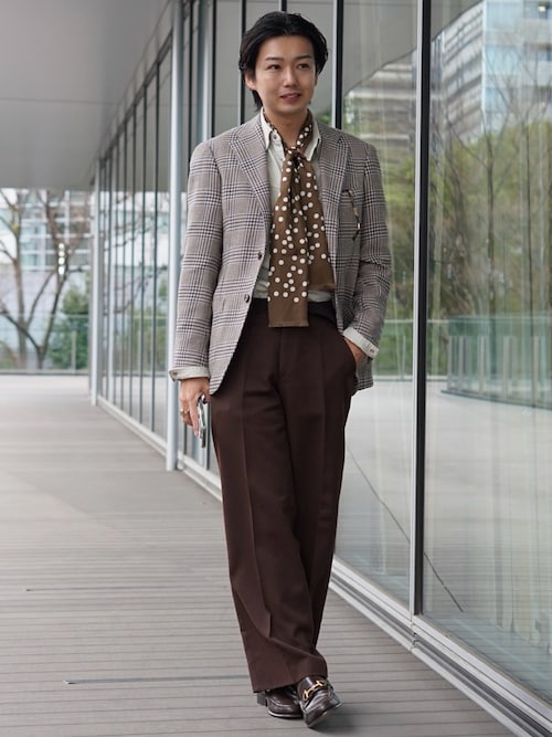 シルクコットン プリントドット ストール（ストール/ショール