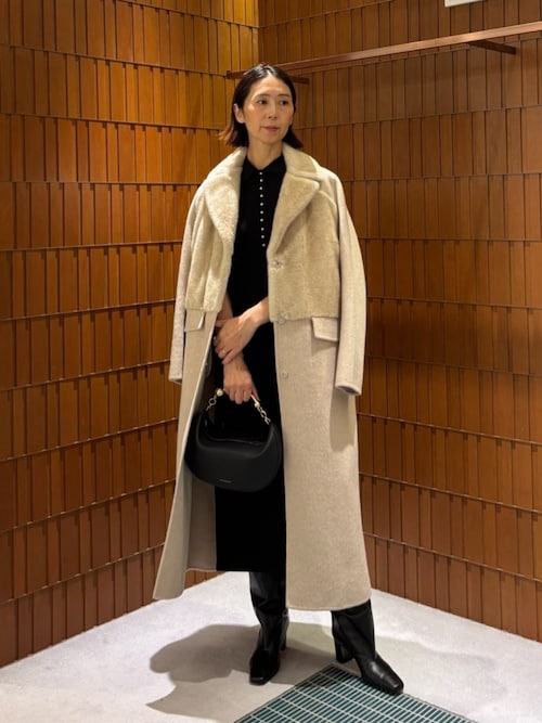 Ballsey（ボールジィ） ワンピース ウールポリエステルパールコンビ