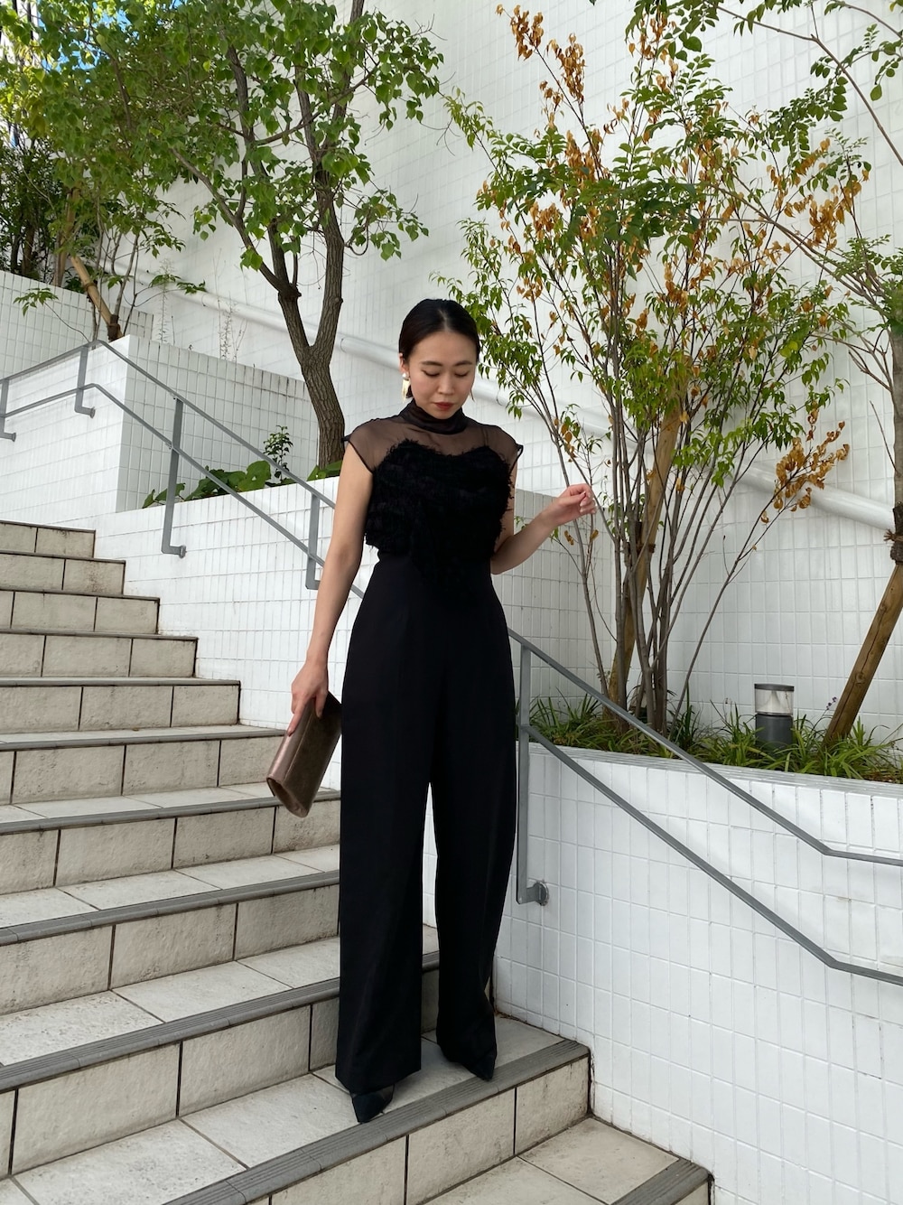 林(LAGUNAMOON)｜LAGUNAMOONのパンツドレスを使ったコーディネート - WEAR