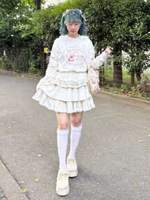 マロンクリームribbonハンドルミニトート｜メリージェニー（merry