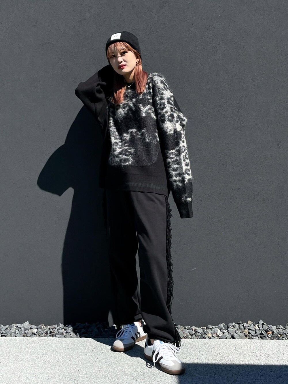 Y-3（ワイスリー）の「U LEOPARD KNIT CREW SWEATER（ニット/セーター