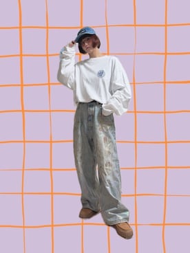 Acne Studios 2023 Dirty Haloを使った人気ファッションコーディネート