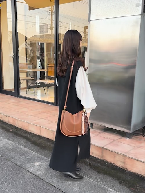 NiiNa】【高品質牛革】2way ワンハンドルラウンドショルダーバッグ