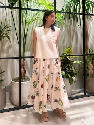 caban（キャバン）の「シルク HARVEST ロングスカート（スカート