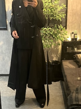 CLEL】Prime TR Double Lapel Coat / プライムTR ダブルラペルコートを