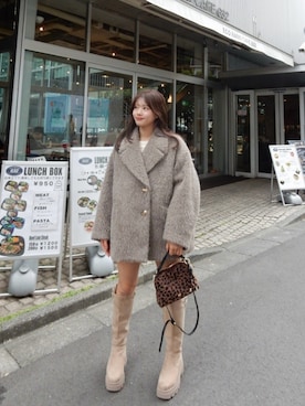 金釦シャギールーズコートを使った人気ファッションコーディネート - WEAR