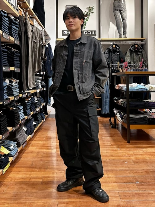 Levi's】TYPE I トラッカージャケット ブラック STONEWASH（デニム