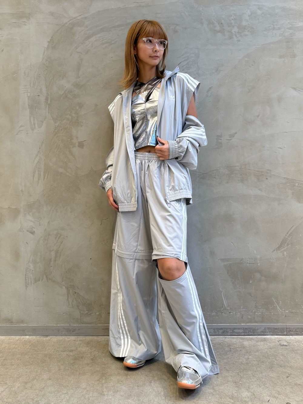 Adilenium シーズン 2 オーバーサイズ ジップオフトラックパンツ