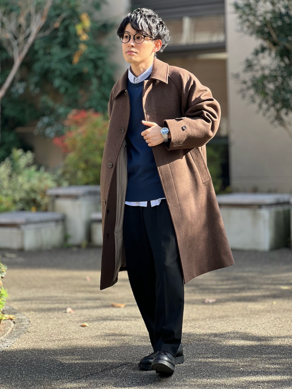Steven Alan＞ TOP WR MLTN CMP BALMACAAN COAT-BOLD/コートを使った