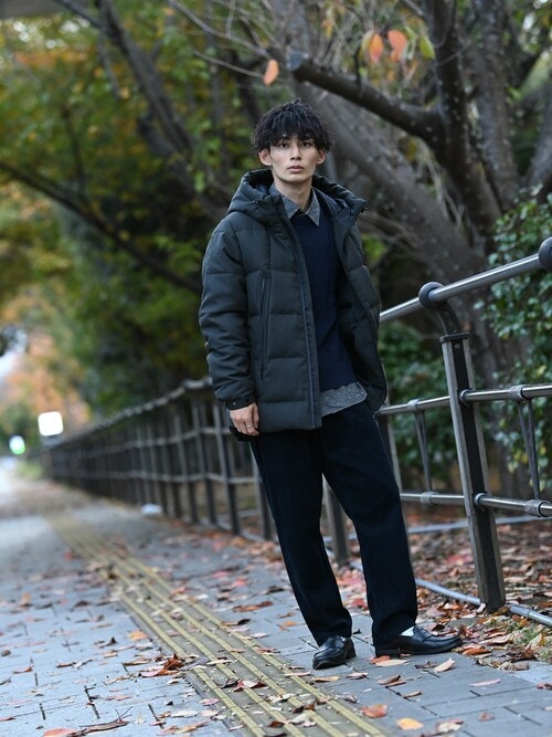 マックハウスZOZOスタイリスト メンズ｜NAVYのダウンジャケット/コート