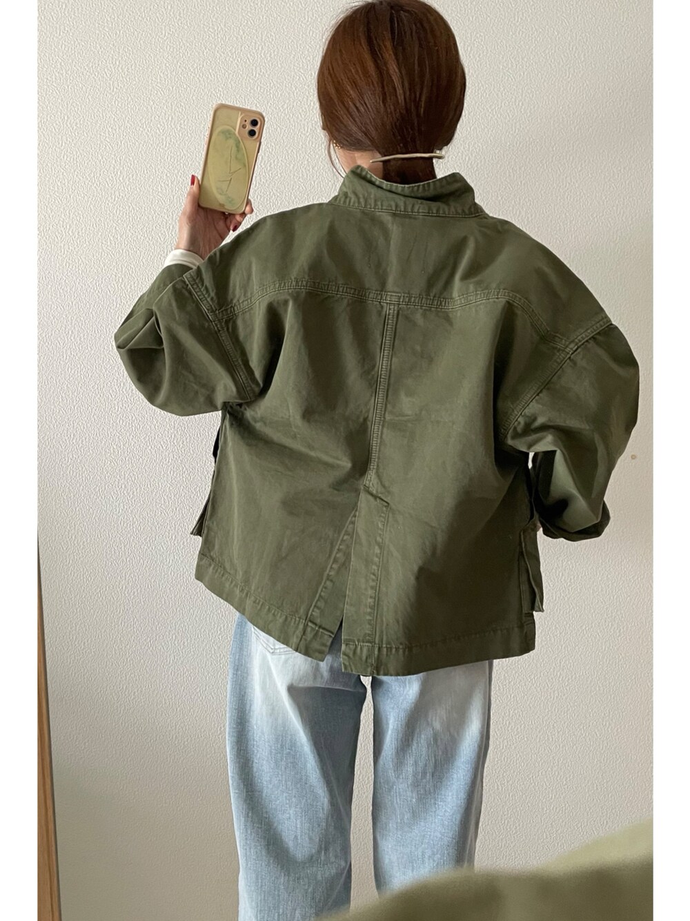 新品]イエナラーベンスサロナーキャンバスライトジャケット(カーキ)